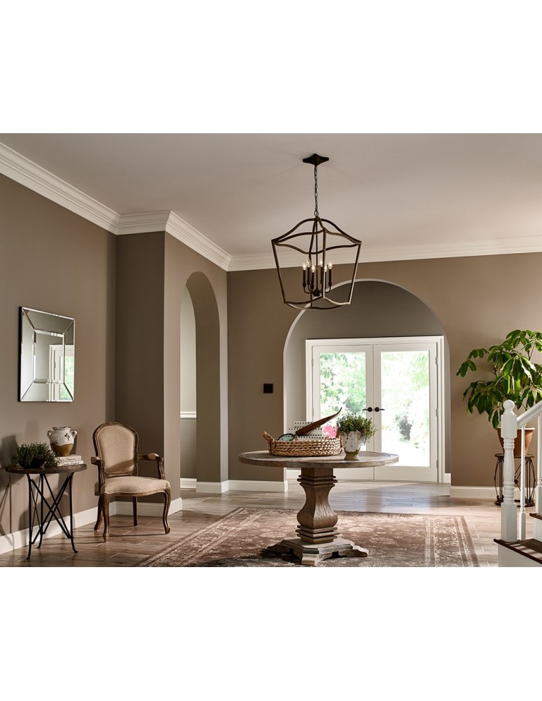 Geometric chandeliers - Elstead YARMOUTH Pendant E14 6x60W Brass FE-YARMOUTH-6P - product kolory-swiatla.pl 2