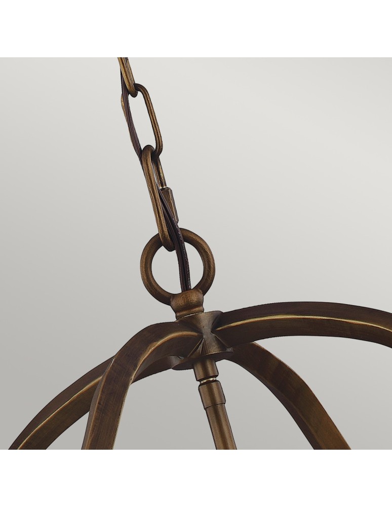 Geometric chandeliers - Elstead YARMOUTH Pendant E14 6x60W Brass FE-YARMOUTH-6P - product kolory-swiatla.pl 4
