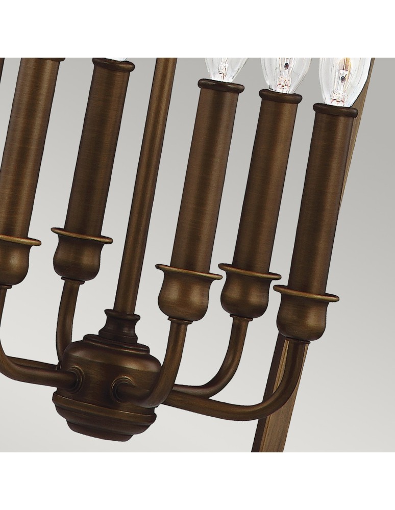 Geometric chandeliers - Elstead YARMOUTH Pendant E14 6x60W Brass FE-YARMOUTH-6P - product kolory-swiatla.pl 5