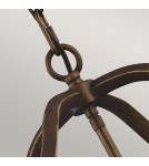 Geometric chandeliers - Elstead YARMOUTH Pendant E14 4x60W Brass FE-YARMOUTH-4P - product 3