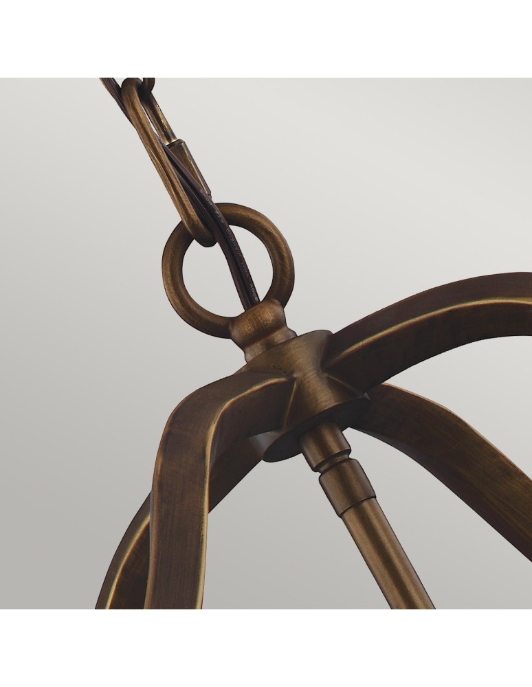 Geometric chandeliers - Elstead YARMOUTH Pendant E14 4x60W Brass FE-YARMOUTH-4P - product kolory-swiatla.pl 3