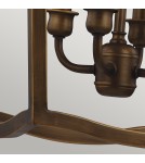 Geometric chandeliers - Elstead YARMOUTH Pendant E14 4x60W Brass FE-YARMOUTH-4P - product 4