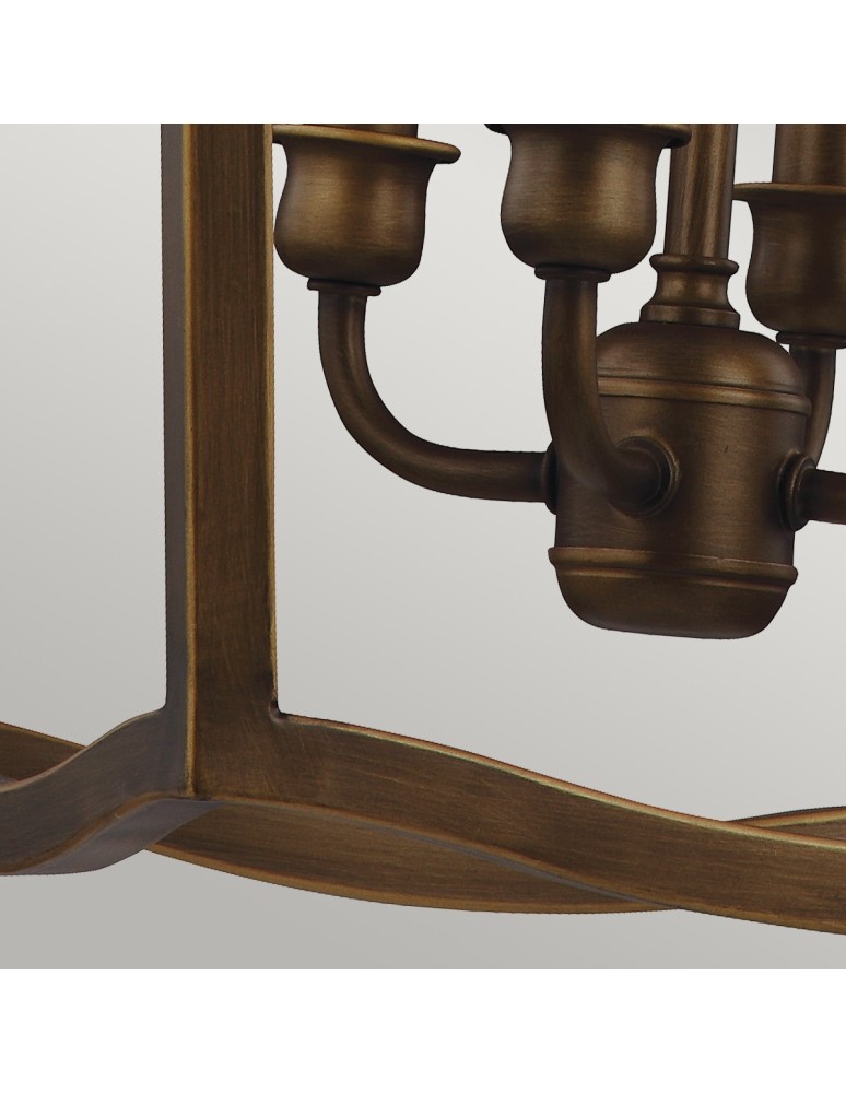 Geometric chandeliers - Elstead YARMOUTH Pendant E14 4x60W Brass FE-YARMOUTH-4P - product kolory-swiatla.pl 4