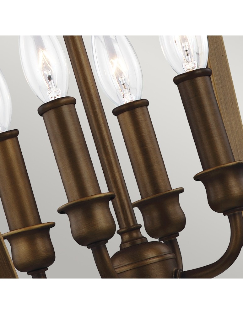 Geometric chandeliers - Elstead YARMOUTH Pendant E14 4x60W Brass FE-YARMOUTH-4P - product kolory-swiatla.pl 5