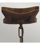 Geometric chandeliers - Elstead YARMOUTH Pendant E14 3x60W Brass FE-YARMOUTH-3P - product 2