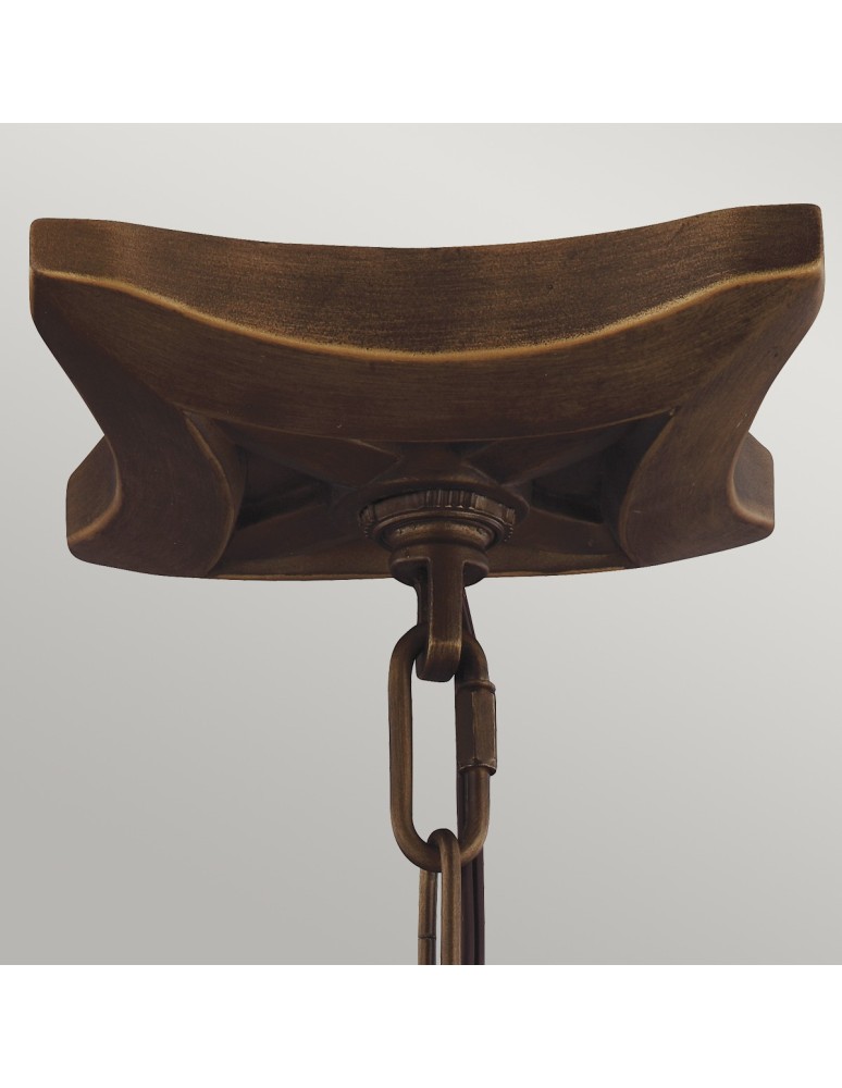 Geometric chandeliers - Elstead YARMOUTH Pendant E14 3x60W Brass FE-YARMOUTH-3P - product kolory-swiatla.pl 2