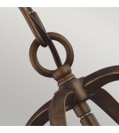 Geometric chandeliers - Elstead YARMOUTH Pendant E14 3x60W Brass FE-YARMOUTH-3P - product 3