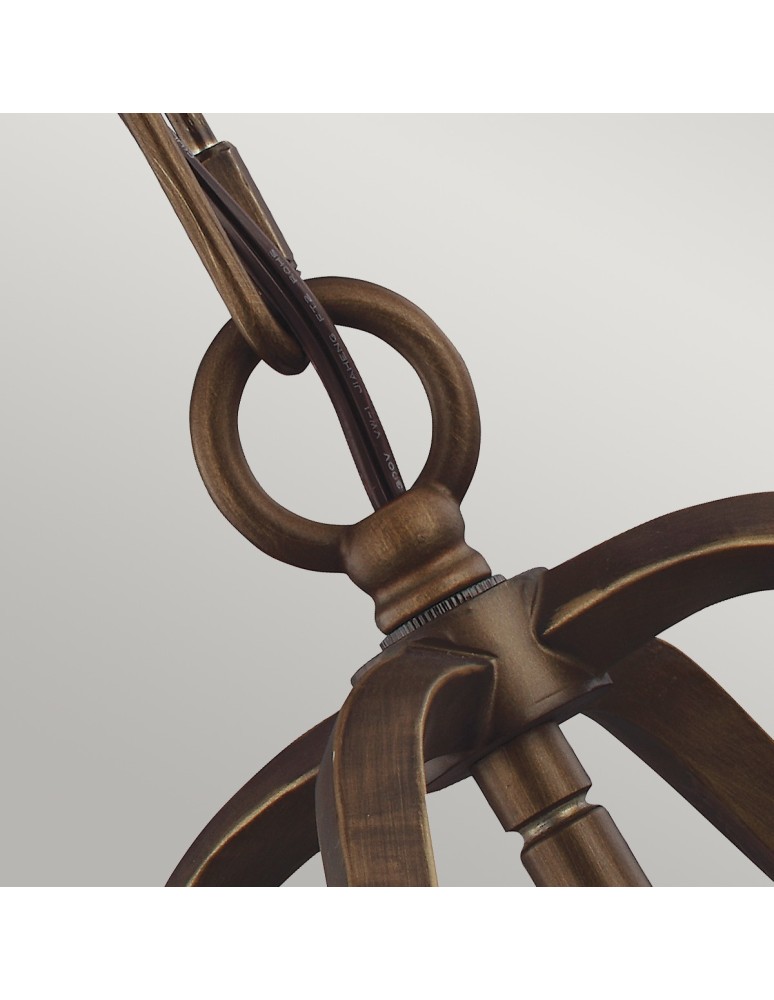 Geometric chandeliers - Elstead YARMOUTH Pendant E14 3x60W Brass FE-YARMOUTH-3P - product kolory-swiatla.pl 3