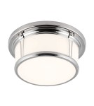 Hermetic plafonds - Elstead WOODWARD Plafond E27 2x60W IP44 Chrome FE-WOODWARD-F-M - product 1