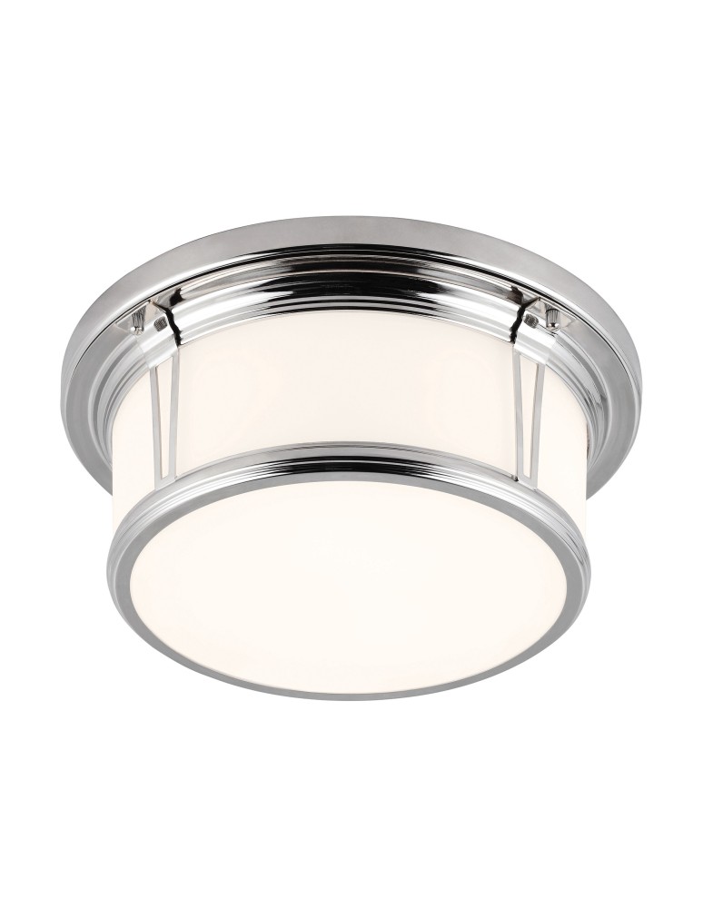 Hermetic plafonds - Elstead WOODWARD Plafond E27 2x60W IP44 Chrome FE-WOODWARD-F-M - product kolory-swiatla.pl 1