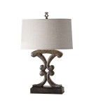 Table lamps with lampshade - Elstead WESTWOOD Table Lamp E27 1x60W Black FE-WESTWOOD-TL-A - product 1