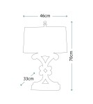 Table lamps with lampshade - Elstead WESTWOOD Table Lamp E27 1x60W Black FE-WESTWOOD-TL-A - product 4