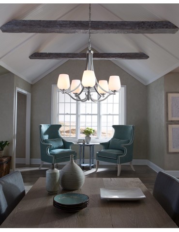 Elstead VINTNER Chandelier E27 5x60W Nickel FE-VINTNER5 - product 2