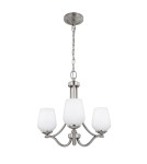 Modern chandeliers - Elstead VINTNER Chandelier E27 3x60W Nickel FE-VINTNER3 - product 1
