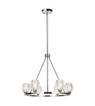Modern chandeliers - Elstead RUBIN Chandelier G9 6x3W Nickel FE-RUBIN6 - product 1