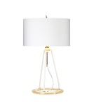 Table lamps with lampshade - Elstead FERRARA Table Lamp E27 1x60W Gold FERRARA-TL-WPG. - product 1