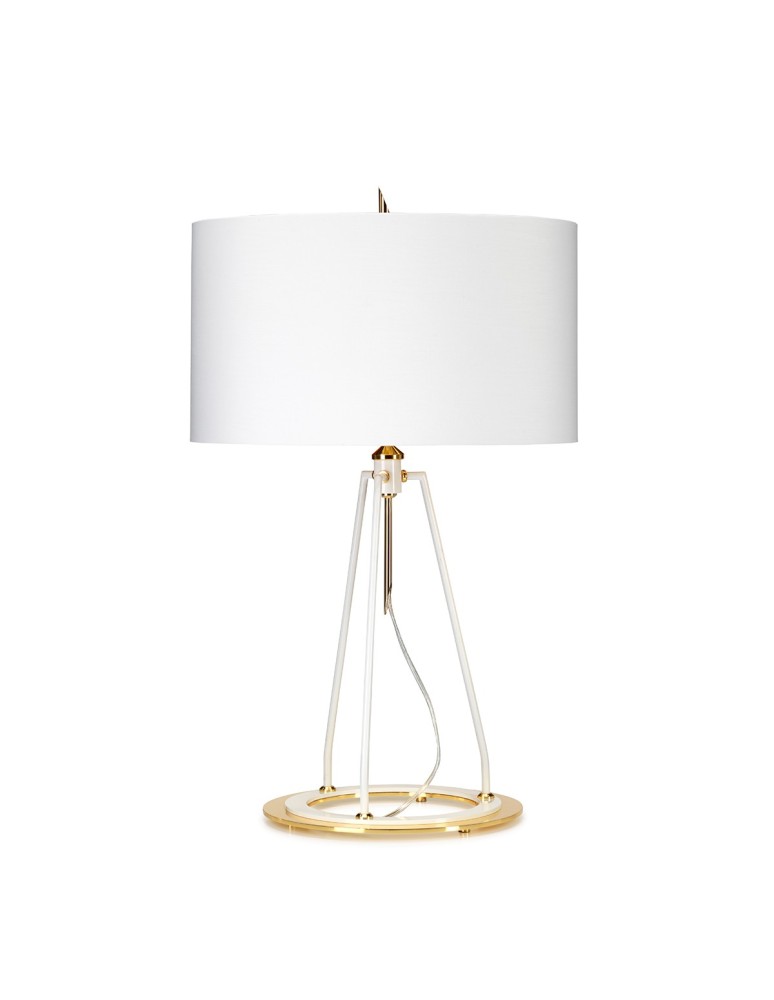 Table lamps with lampshade - Elstead FERRARA Table Lamp E27 1x60W Gold FERRARA-TL-WPG. - product kolory-swiatla.pl 2