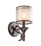Wall lamps with lampshade - Kichler LACEY 1x60W E14 KL/LACEY1 MB Wall lamp. - product 1