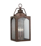 Outdoor wall lamps - Elstead RANDHURST Wall lamp E14 3x40W IP44 Copper FE-RANDHURST-L-CO - product 1