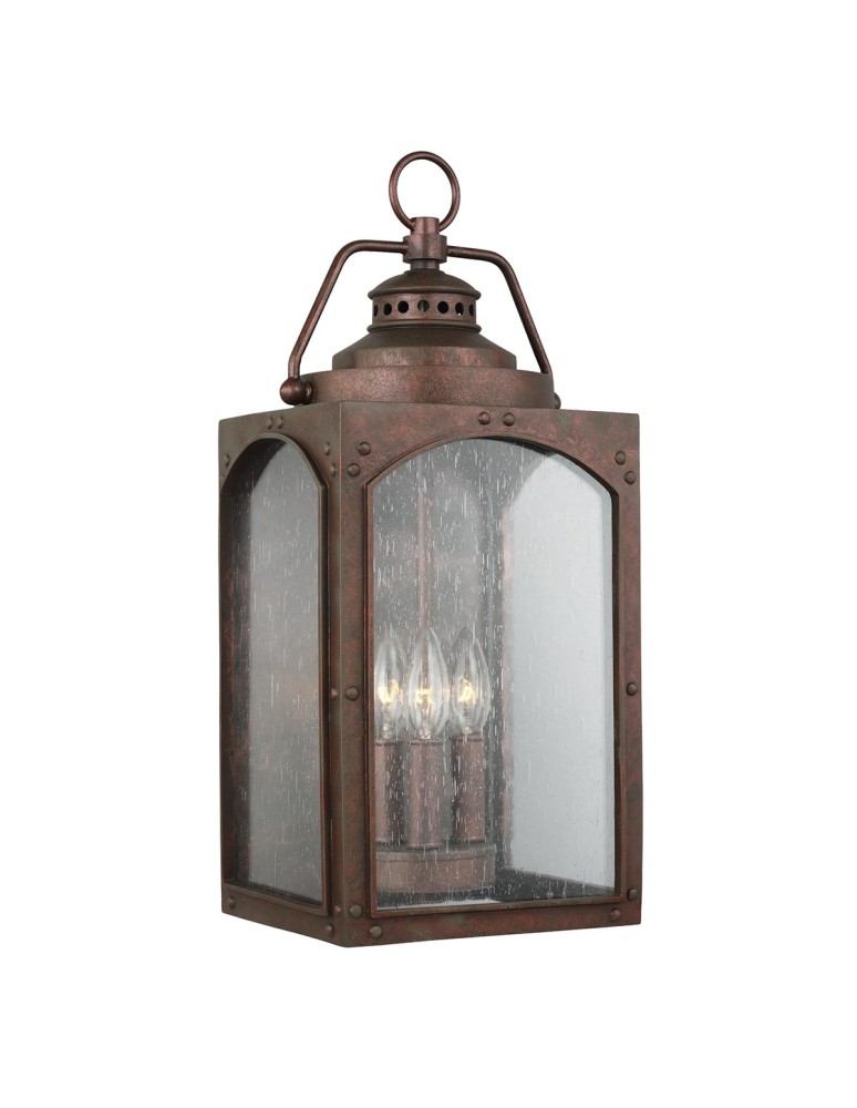 Outdoor wall lamps - Elstead RANDHURST Wall lamp E14 3x40W IP44 Copper FE-RANDHURST-L-CO - product kolory-swiatla.pl 1