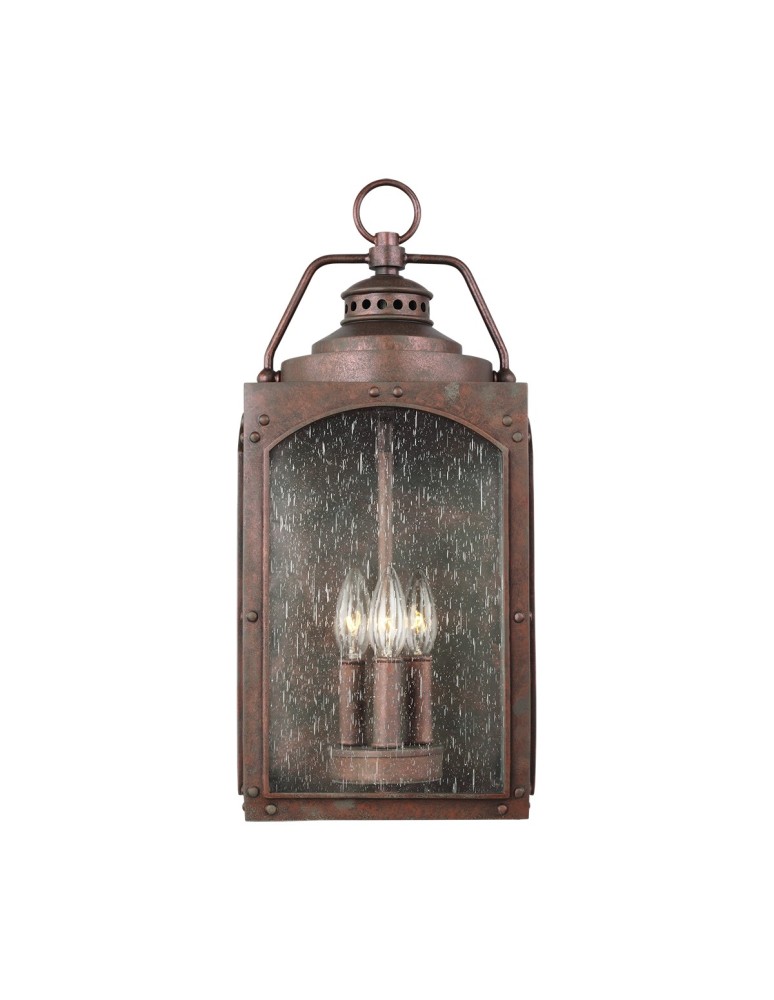 Outdoor wall lamps - Elstead RANDHURST Wall lamp E14 3x40W IP44 Copper FE-RANDHURST-L-CO - product kolory-swiatla.pl 2
