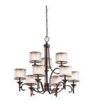Retro chandeliers - Kichler LACEY 9x60W E14 KL/LACEY9 MB Pendant. - product 1