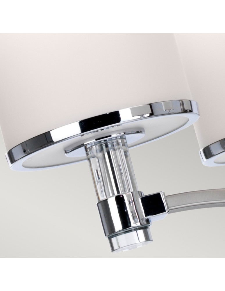 Chandelier with lampshade - Elstead PROSPECT PARK Chandelier E27 5x60W Nickel/Chrome FE-PROSPECT-PARK5 - product kolory-swiatla.pl 2