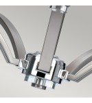 Chandelier with lampshade - Elstead PROSPECT PARK Chandelier E27 5x60W Nickel/Chrome FE-PROSPECT-PARK5 - product 3