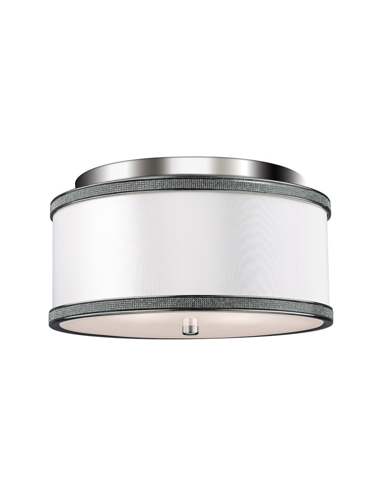 Ceiling lamps - Elstead PAVE Plafond E27 2x60W Nickel FE-PAVE-F-S - product kolory-swiatla.pl 1