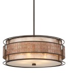 Pendant lamps with lampshade - Quoizel LAGUNA 4x60W E27 QZ/LAGUNA/P Pendant - product 1