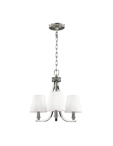 Elstead PAVE Chandelier E14 3x60W Nickel FE-PAVE3