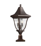 Standing garden lamps - Elstead OAKMONT Outdoor Standing E14 3x60W IP44 Brown FE-OAKMONT3-M. - product 1
