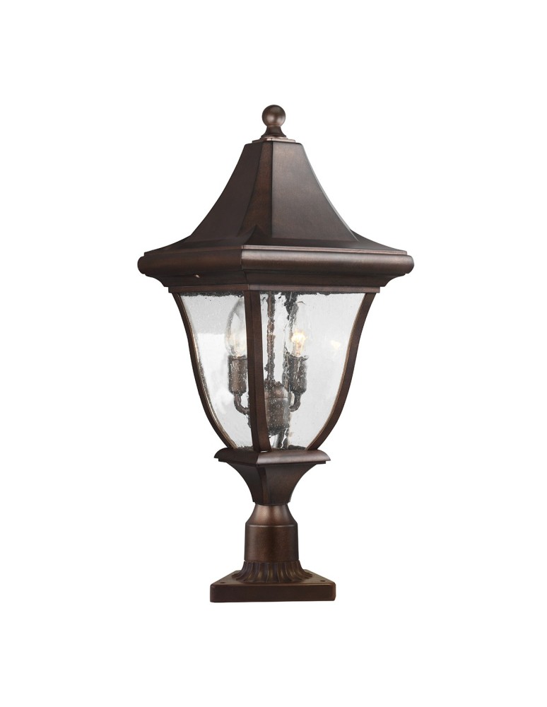 Standing garden lamps - Elstead OAKMONT Outdoor Standing E14 3x60W IP44 Brown FE-OAKMONT3-M. - product kolory-swiatla.pl 1