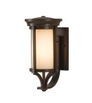 Outdoor wall lamps - Elstead MERRILL Wall lamp E27 1x60W IP44 Brown FE-MERRILL1-S - product 1