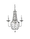 Elstead MALIA Chandelier E14 3x60W Nickel FE-MALIA3
