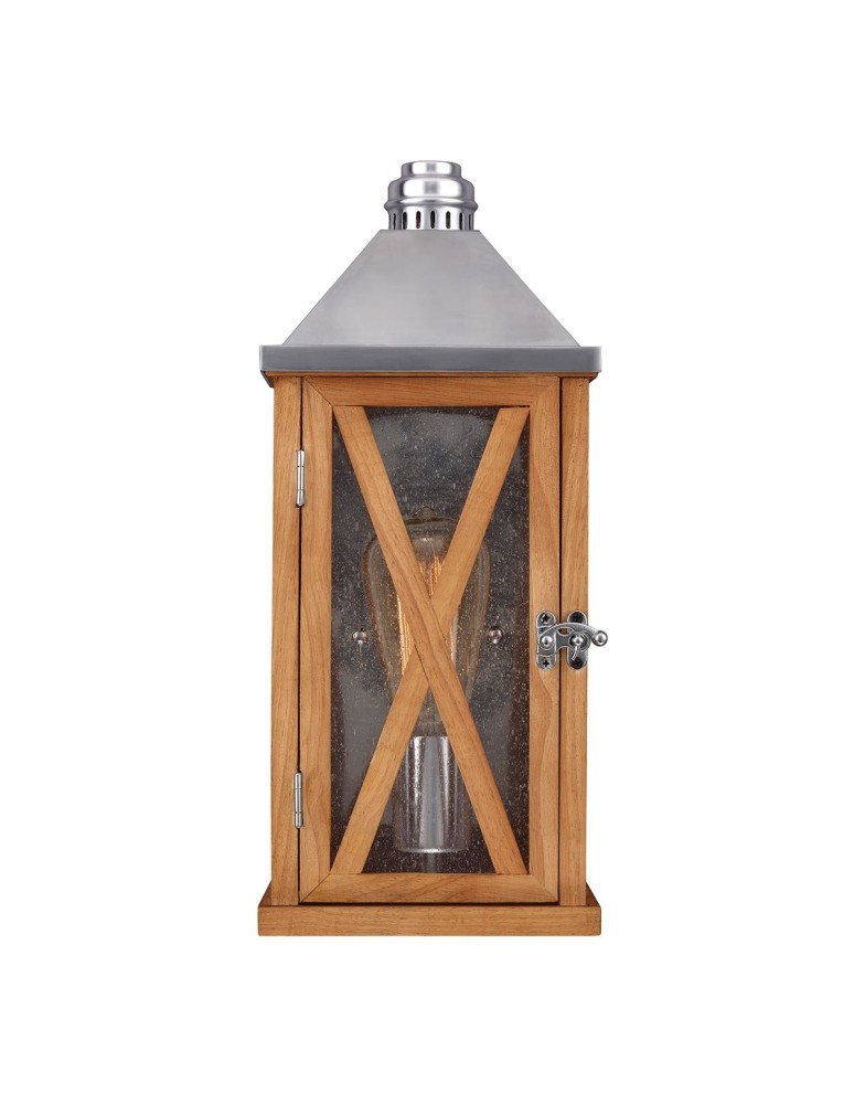 Outdoor wall lamps - Elstead LUMIERE Wall lamp E14 2x60W IP44 Brown FE-LUMIERE-S2OAK - product kolory-swiatla.pl 1