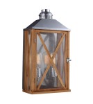 Outdoor wall lamps - Elstead LUMIERE Wall lamp E27 2x100W IP44 Brown FE-LUMIERE-M-OAK - product 1