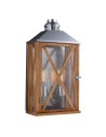 Elstead LUMIERE Wall lamp E27 2x100W IP44 Brown FE-LUMIERE-M-OAK