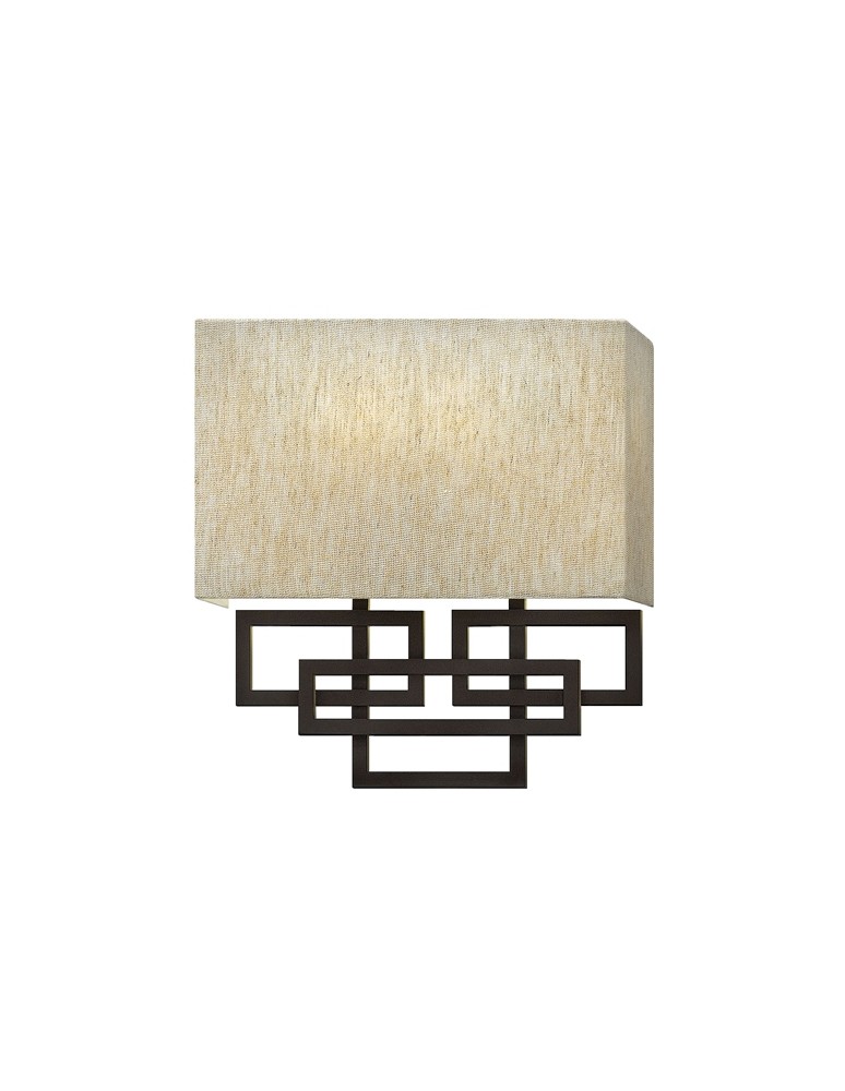 Wall lamps with lampshade - Hinkley LANZA 2x60W E14 HK/LANZA2 Wall lamp - product kolory-swiatla.pl 1