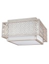Elstead KENNEY Plafond E27 2x60W Silver FE-KENNEY-F
