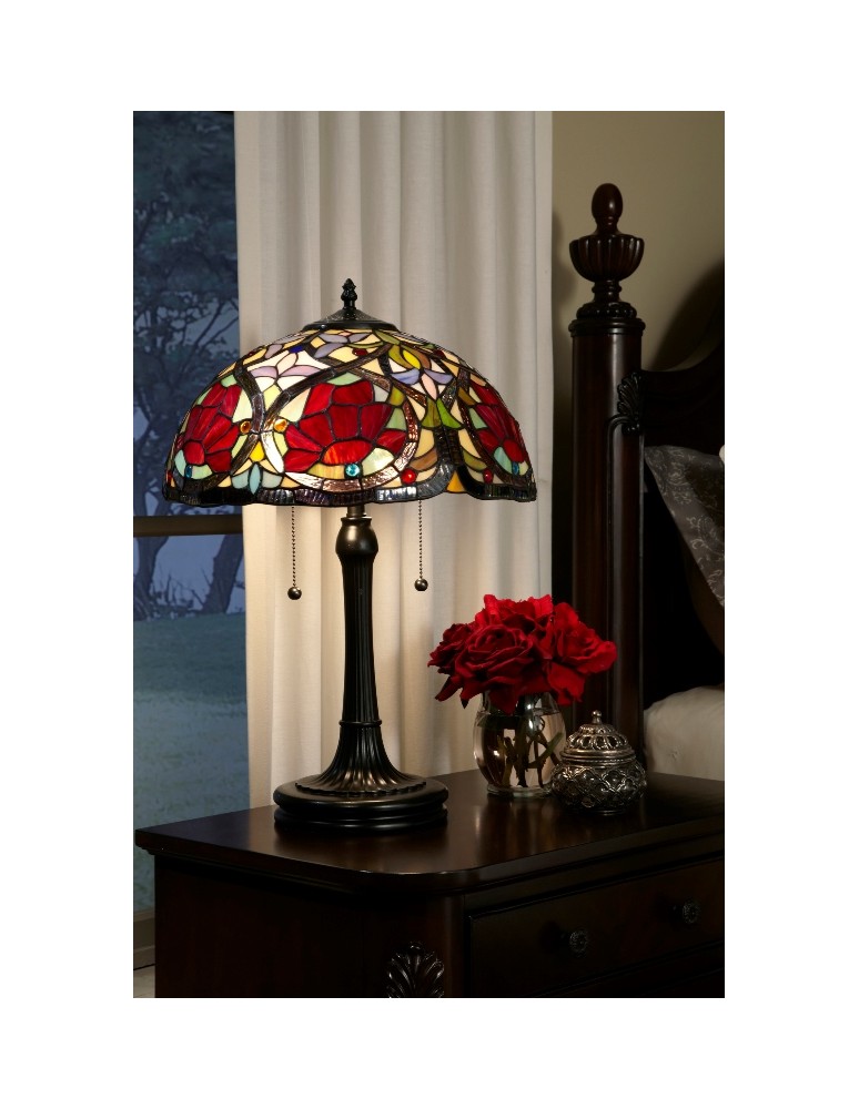 Classic table lamps - Quoizel LARISSA 2x60W E27 QZ/LARISSA/TL Table lamp - product kolory-swiatla.pl 2