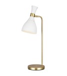 Reading table lamps - Elstead JOAN E27 Table Lamp 1x60W White/Brass FE-JOAN-TL-MW - product 1