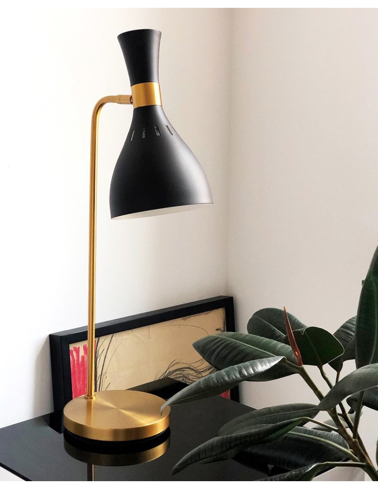 Reading table lamps - Elstead JOAN E27 Table Lamp 1x60W Black/Brass FE-JOAN-TL-MB - product kolory-swiatla.pl 2