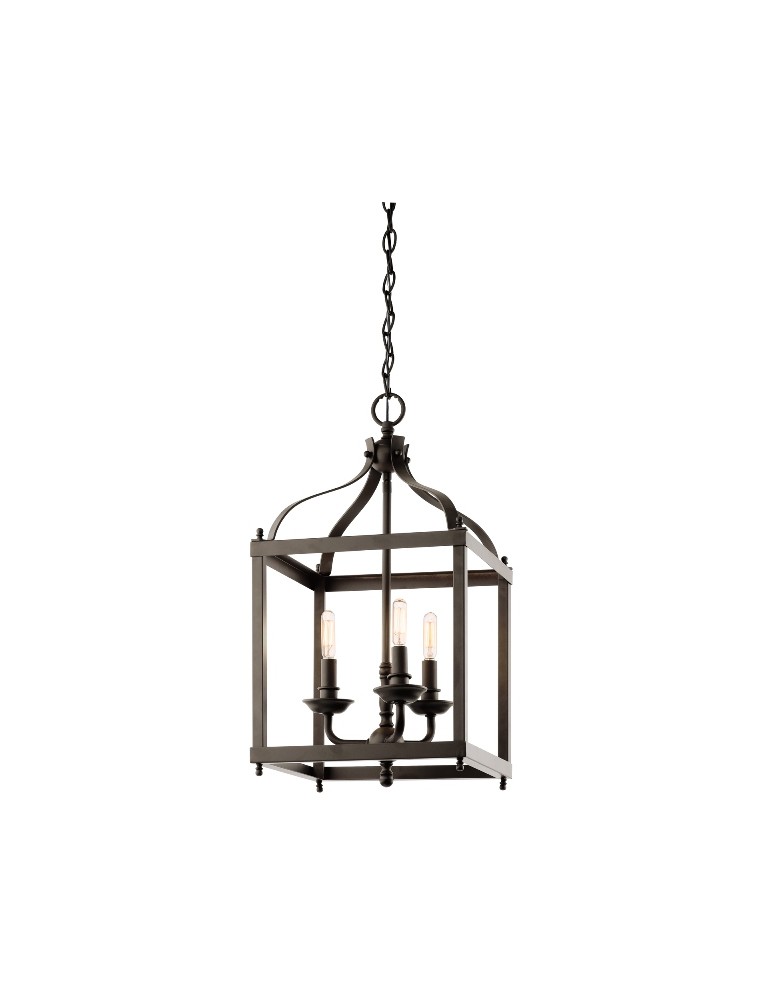 Retro chandeliers - Kichler LARKIN 3x60W E14 KL/LARKIN/P/M OZ Pendant. - product kolory-swiatla.pl 1