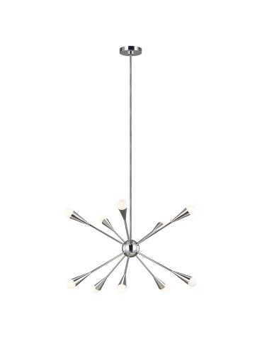 Elstead JAX Chandelier G9 10x3W Nickel FE-JAX10-PN