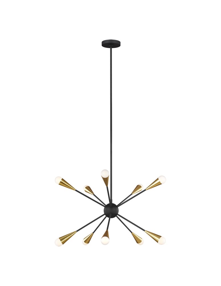 Incandescent chandeliers - Elstead JAX 10x3W G9 Chandelier Black FE-JAX10-MB - product kolory-swiatla.pl 1