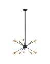 Elstead JAX 10x3W G9 Chandelier Black FE-JAX10-MB