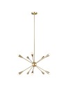 Elstead JAX Chandelier G9 10x3W Brass FE-JAX10-BB