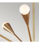 Incandescent chandeliers - Elstead JAX Chandelier G9 10x3W Brass FE-JAX10-BB - product 4