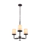Chandeliers - Elstead HUNTLEY 3x75W Brown E27 Chandelier FE-HUNTLEY3 - product 1